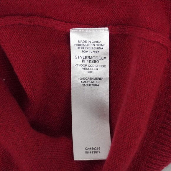 Splendid Tori Cashmere Cardigan with Pockets in Holly Red Size Small (NWT) - Picture 9 of 9